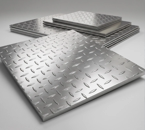 Stainless steel chequered plate